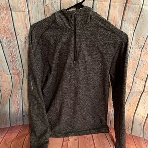 Lulu Lemon Quarter zip hoodie, women’s size medium, black heather